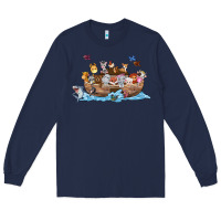 Navy noahs ark Long Sleeve Tee - texasbilliewilder