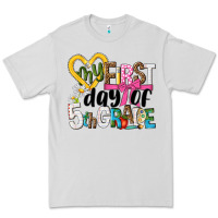 Dove Grey my first day of 5th grade Premium Tee - NancyCooperArtShop