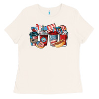 Bone 4th of july coffee cups Ladies Tee - NancyCooperArtShop