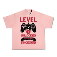 Salmon Kids Level 7 Unlocked Awesome Since 2013 Urban Heavy Tee - Bettercallsaul
