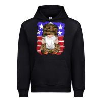 Black military gnomes boots american flag Urban Hoodie - Artiststas