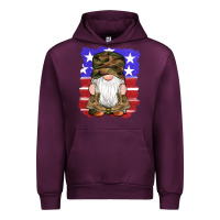 Mauve Wine military gnomes boots american flag Urban Hoodie - Artiststas