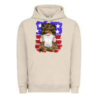 Pigment French Oak military gnomes boots american flag Urban Hoodie - Artiststas