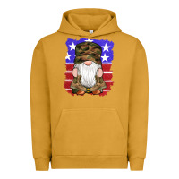 Pigment Peanut Butter military gnomes boots american flag Urban Hoodie - Artiststas