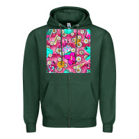 Hairstylist Coffee Cups And Daisy With Leopard Seamless Pattern Bbs Zipper Hoodie | Teevron