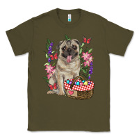 Army Green Easter pug Classic Tee - RanaPortraitStore