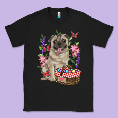 Easter Pug Classic Tee Designed By Ranaportraitstore