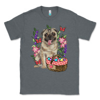 Charcoal Heather Easter pug Classic Tee - RanaPortraitStore