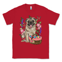 Red Easter pug Classic Tee - RanaPortraitStore