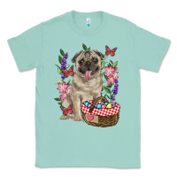 Seafoam Easter pug Classic Tee - RanaPortraitStore