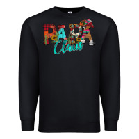 Black Papa Claus Premium Sweatshirt - CowhideDigitalArt