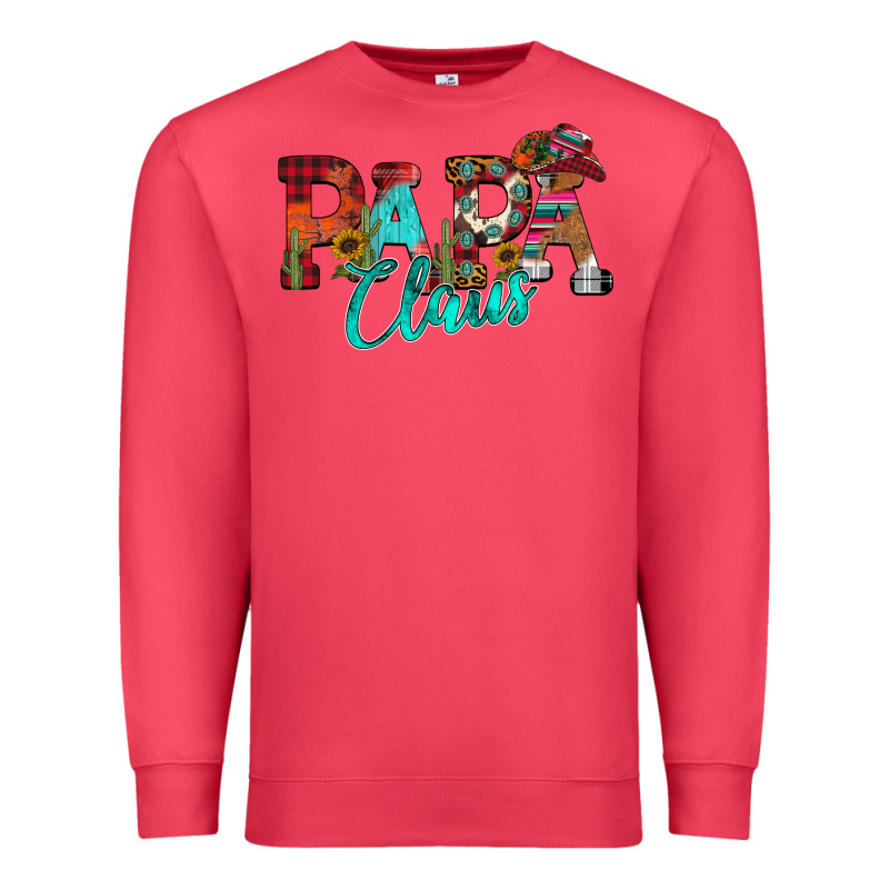 Papa Claus Premium Sweatshirt by CowhideDigitalArt | Teevron