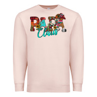 Pale Pink Papa Claus Premium Sweatshirt - CowhideDigitalArt