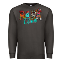 Smoke Papa Claus Premium Sweatshirt - CowhideDigitalArt