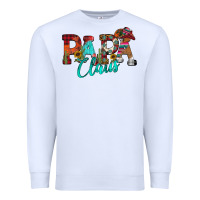 White Papa Claus Premium Sweatshirt - CowhideDigitalArt