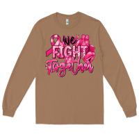 Toasted Coconut we fight together breast cancer Long Sleeve Tee - RanaPortraitStore
