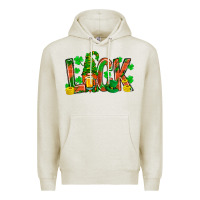 Oatmeal Heather luck with gnome and beer bbs Premium Hoodie - BundleAndBundleShop