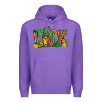 Purple luck with gnome and beer bbs Premium Hoodie - BundleAndBundleShop