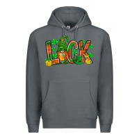 Rock luck with gnome and beer bbs Premium Hoodie - BundleAndBundleShop