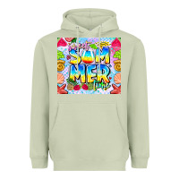 Matcha Sweet Summer Time Heavyweight Hoodie - CowhideDigitalArt