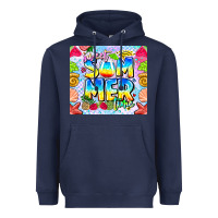 Navy Sweet Summer Time Heavyweight Hoodie - CowhideDigitalArt