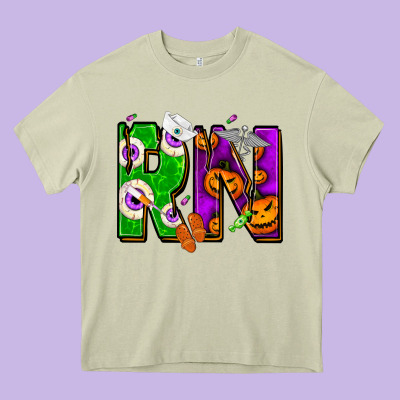 Halloween Rn Heavy Core Tee Designed By Nancycooperartshop