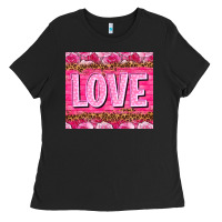 Black love valentines day Ladies Tee - NancyCooperArtShop