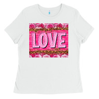 White love valentines day Ladies Tee - NancyCooperArtShop