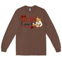 Chestnut the hell i wont with sassy pinup cowgirl Long Sleeve Tee - texasbilliewilder