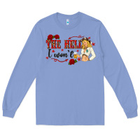Colony Blue the hell i wont with sassy pinup cowgirl Long Sleeve Tee - texasbilliewilder