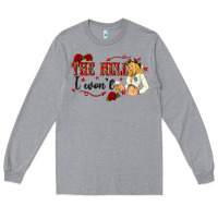 Heather Grey the hell i wont with sassy pinup cowgirl Long Sleeve Tee - texasbilliewilder
