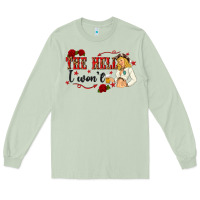 Matcha the hell i wont with sassy pinup cowgirl Long Sleeve Tee - texasbilliewilder