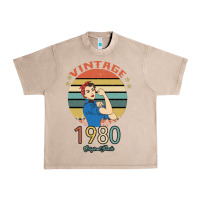 French Oak Vintage 1980 Original Parts Women 40th Birthday Urban Heavy Tee - Bettercallsaul