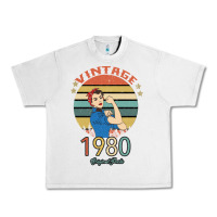 Lunar Rock Vintage 1980 Original Parts Women 40th Birthday Urban Heavy Tee - Bettercallsaul