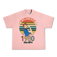 Salmon Vintage 1980 Original Parts Women 40th Birthday Urban Heavy Tee - Bettercallsaul