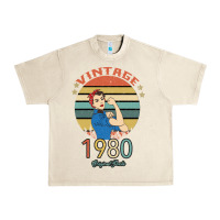 Sandshell Vintage 1980 Original Parts Women 40th Birthday Urban Heavy Tee - Bettercallsaul