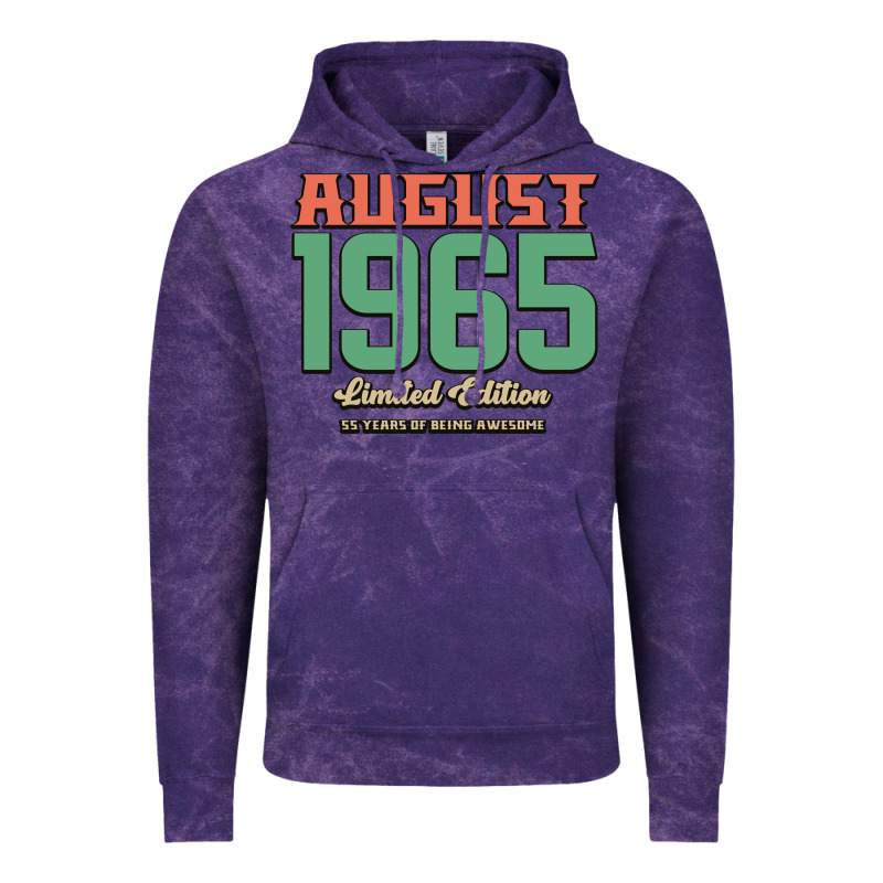 August 1965 Limited Edition 55 Years Of Being Awesome Vintage Hoodie by Bettercallsaul | Teevron