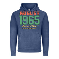 Vintage Denim August 1965 Limited Edition 55 Years Of Being Awesome Vintage Hoodie - Bettercallsaul