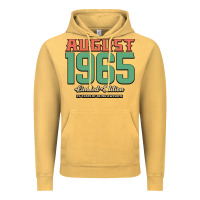 Vintage Mustard August 1965 Limited Edition 55 Years Of Being Awesome Vintage Hoodie - Bettercallsaul