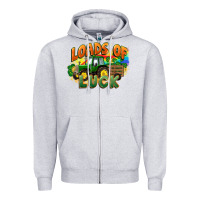 Heather Grey Loads of luck with tractor St. Patricks Day Zipper Hoodie - FaDigitalArtStudio