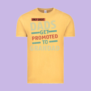 Only Great Dads Get Promoted To Grandad Vintage Tee Designed By Bettercallsaul