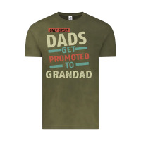 Vintage Olive Only Great Dads Get Promoted To Grandad Vintage Tee - Bettercallsaul