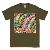 Army Green Easter Quail Egg And Daisy Classic Tee - RanaPortraitStore