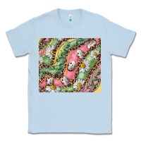 Dusty Blue Easter Quail Egg And Daisy Classic Tee - RanaPortraitStore