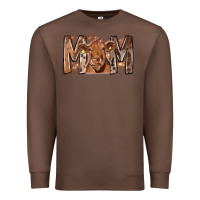 Chestnut Rodeo Mom Cow Premium Sweatshirt - CowhideDigitalArt