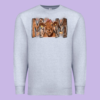 Rodeo Mom Cow Premium Sweatshirt Designed By Cowhidedigitalart