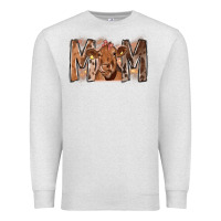 Oatmeal Heather Rodeo Mom Cow Premium Sweatshirt - CowhideDigitalArt