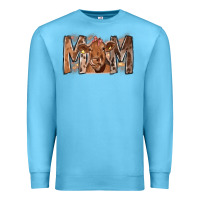 Ocean Blue Rodeo Mom Cow Premium Sweatshirt - CowhideDigitalArt