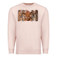 Pale Pink Rodeo Mom Cow Premium Sweatshirt - CowhideDigitalArt