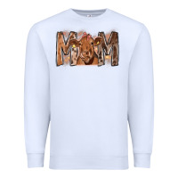 White Rodeo Mom Cow Premium Sweatshirt - CowhideDigitalArt